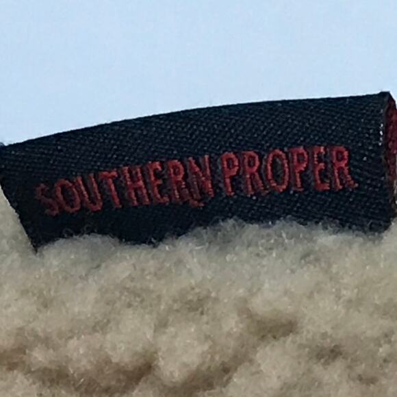 Southern Proper Vest Mens Sherpa Zip Front Sleeveless Warm Fall Winter Large - Picture 8 of 10